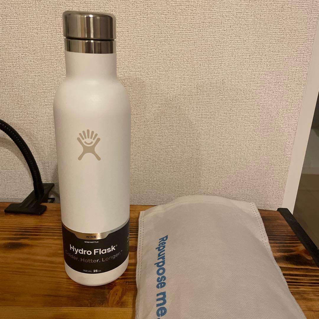 【送料無料】Hydro Flask Wine Bottle（White）