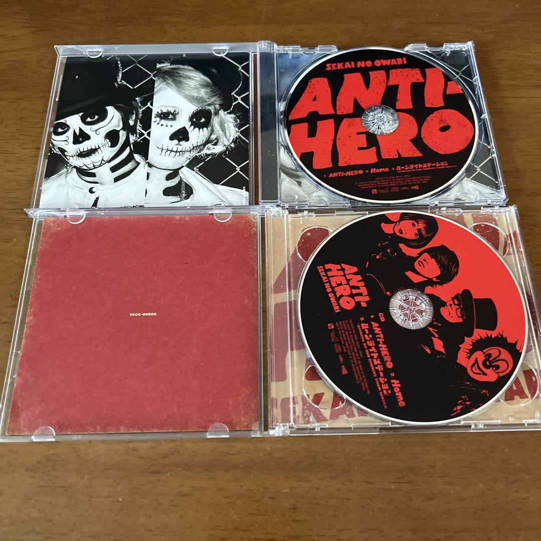 SEKAI NO OWARI セカオワ ANTI-HERO 3形態 CD - メルカリ