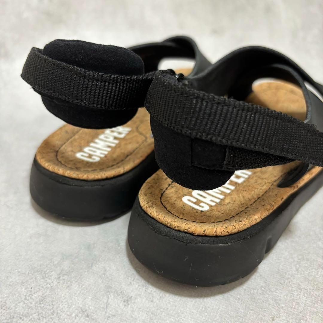 美品✨【CAMPER】(35) クロスベルトサンダル Oruga オルガ 黒