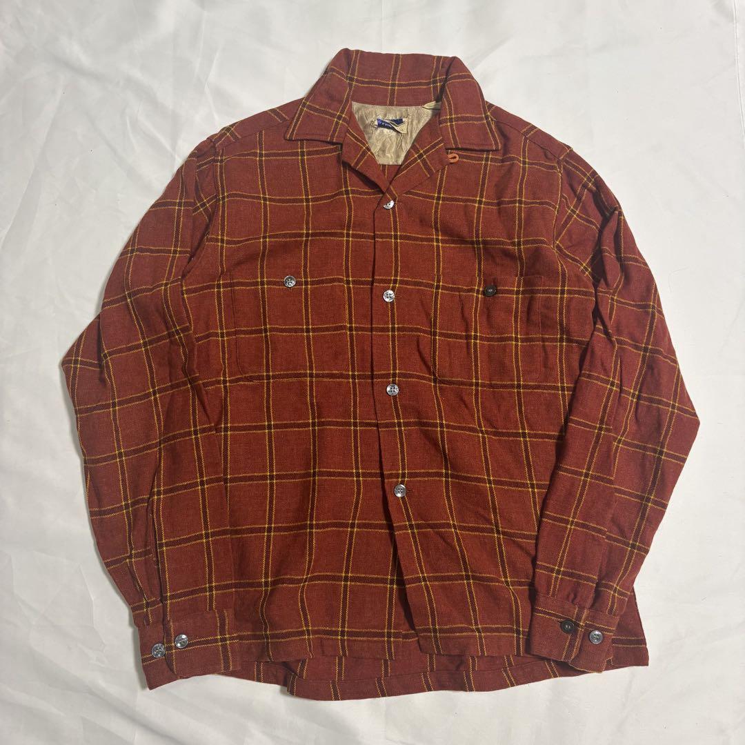 60s Sears チェック柄ネルシャツ 14-S-14½ アメカジ