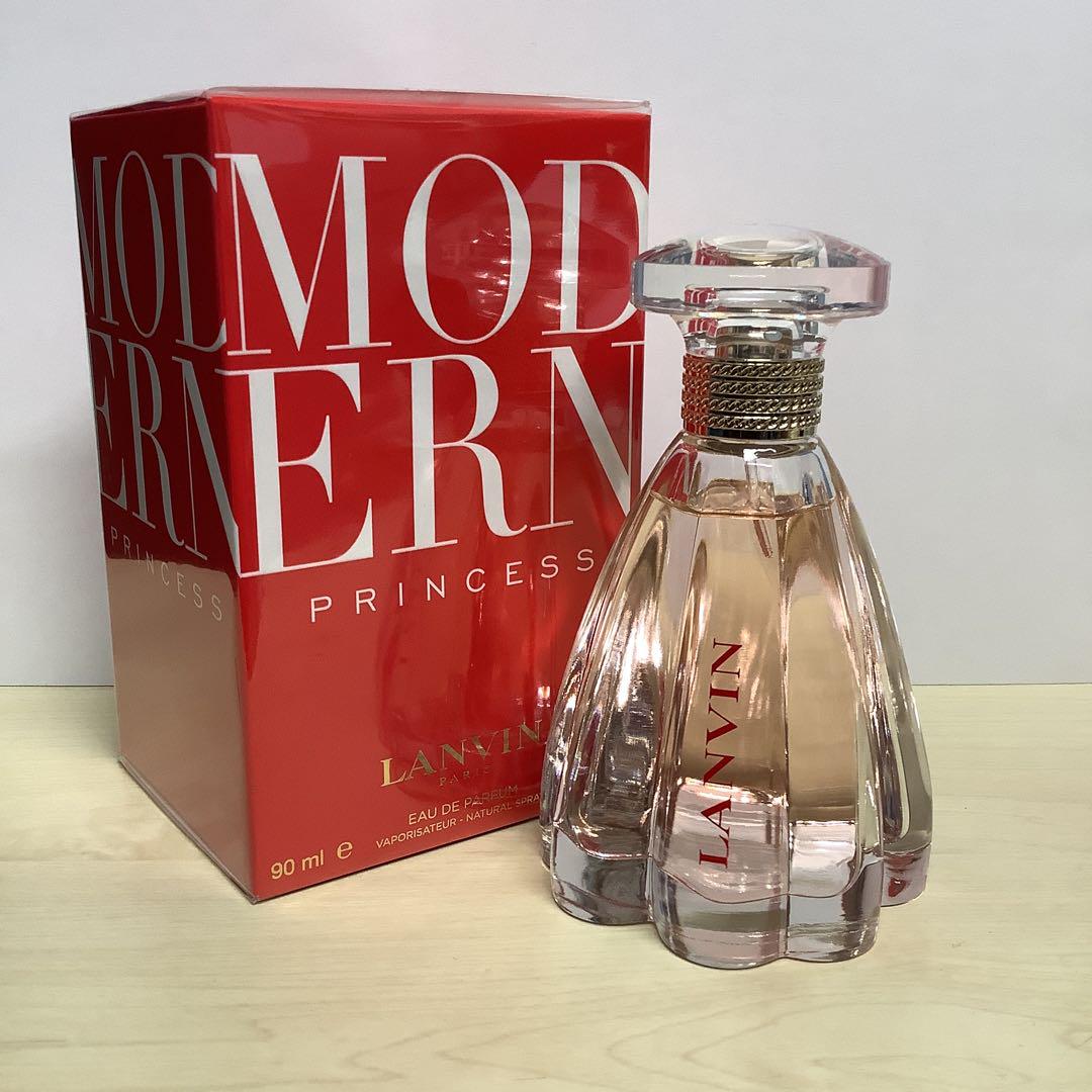 芸能人愛用のルームウェア 新品未開封 90ml オードパルファム モダンプリンセス ランバン 香水(女性用)