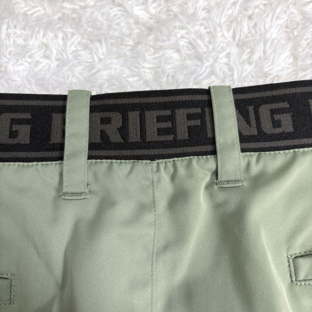 美品 BRIEFING GOLF ロゴ ショートパンツ カーキ XL - メルカリ