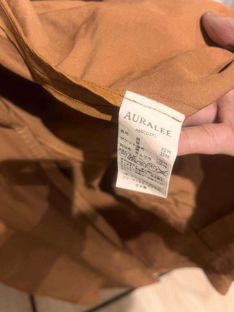 AURALEE コットンリネントレンチコート