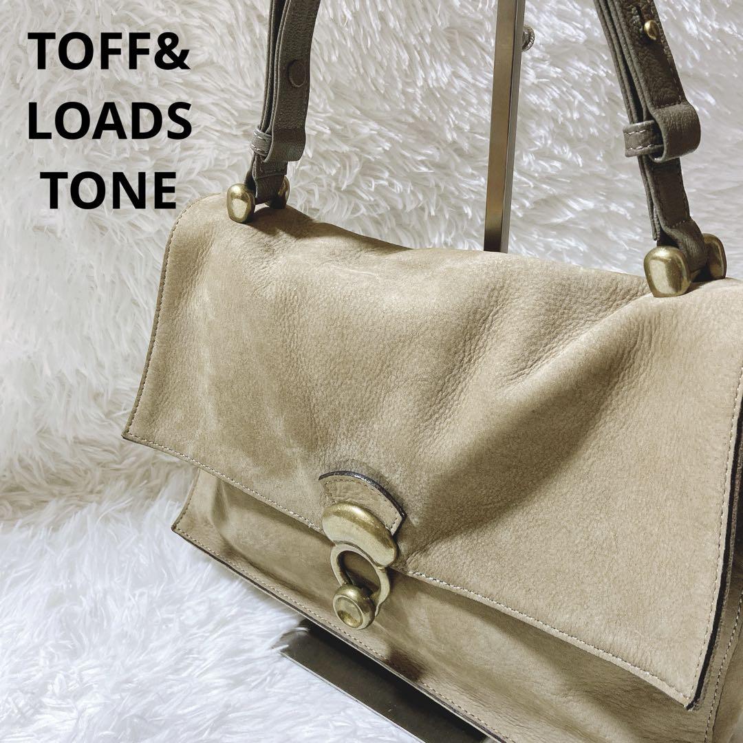 良品⭐️トフ&ロードストーン　ネイキッド　2way 肩掛け　山羊革　ベージュ