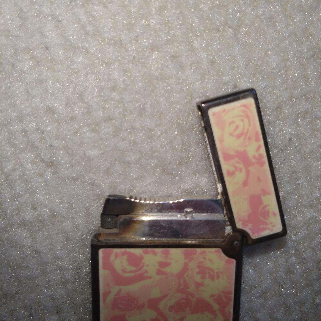 Sｔデュポン　ピンクバラ模様 スリム