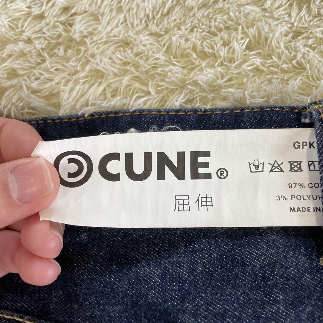 激レア✨ キューン CUNE バイカーデニム 屈伸 デニム ジーンズ L 激レア✨ キューン CUNE バイカーデニム 屈伸 デニム ジーンズ L