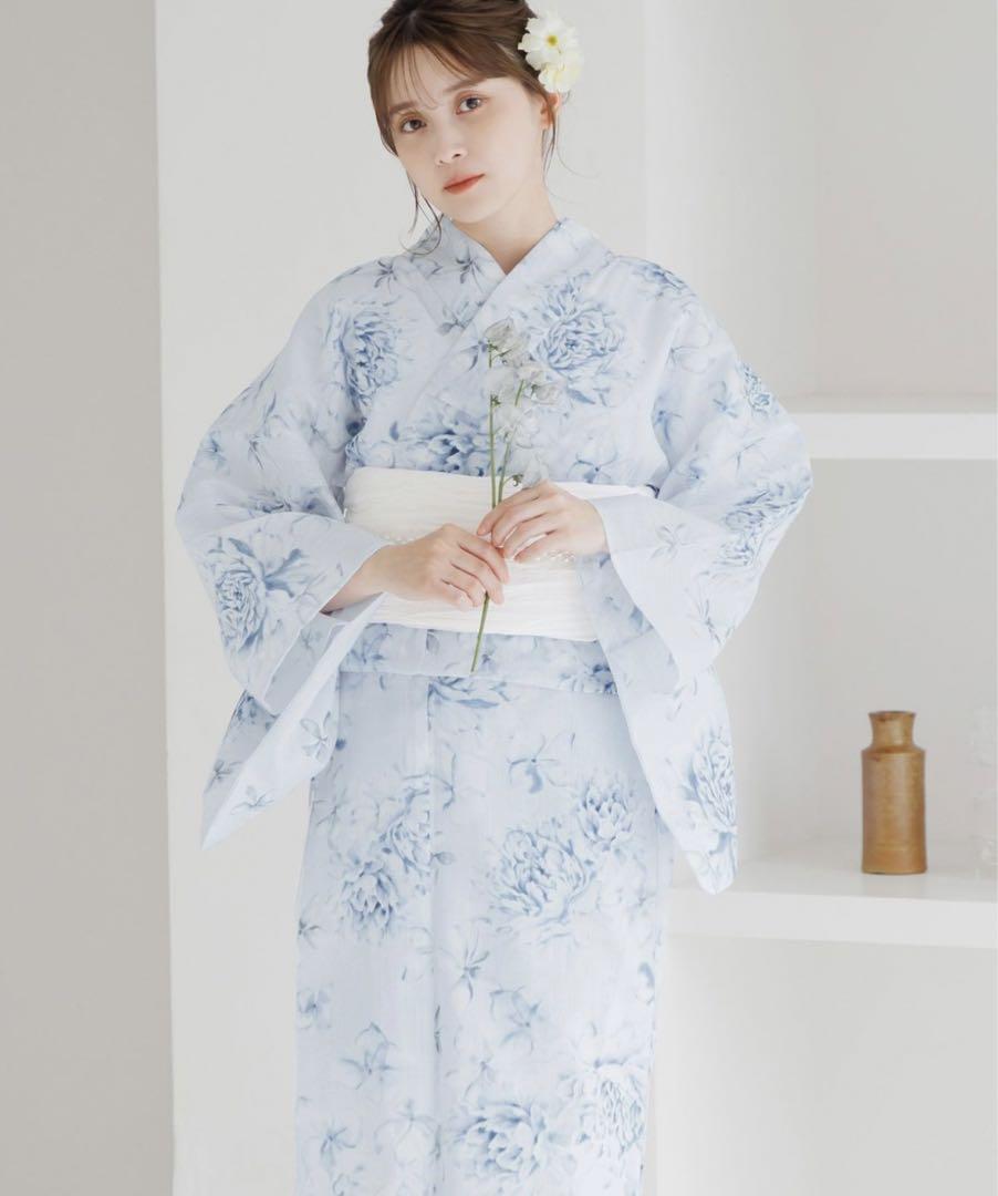 【新品未使用】Dita ディータ 淡宵の花しらべ 浴衣5点セット 水色