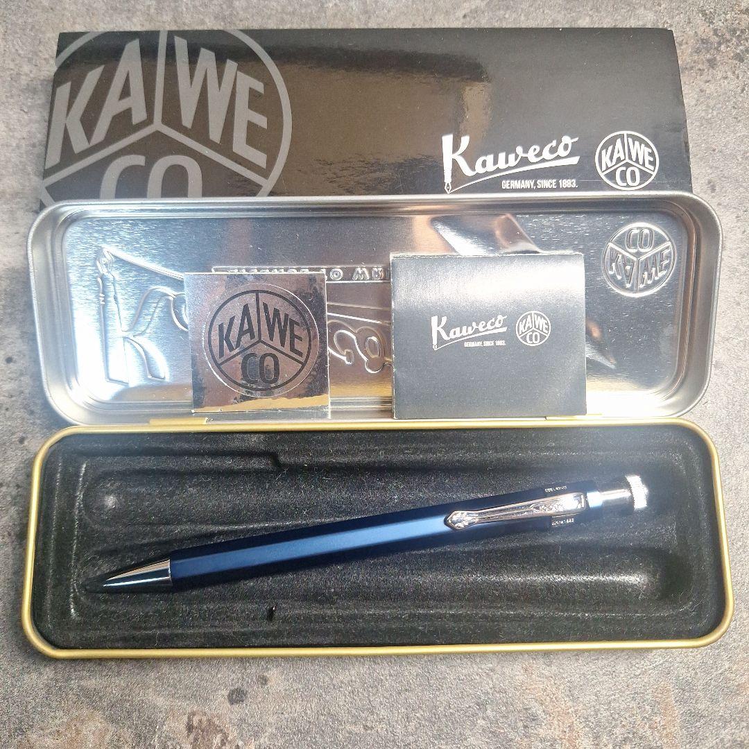 カヴェコ ブルー ボールペン クリップ付き♥に近い