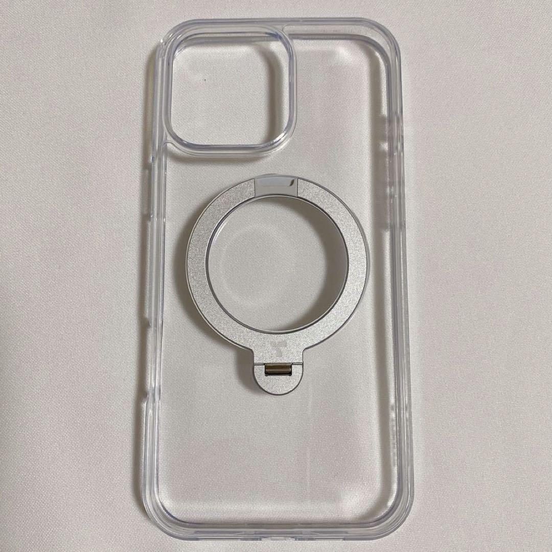 TORRAS iPhone16ProMax ゼンマイ式 スタンドケース クリア