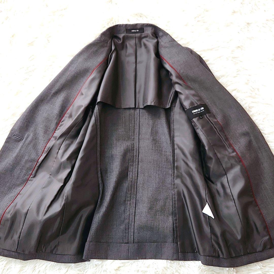 【ほぼ新品】コムサイズム パンツスーツセットアップ 1釦ジャケット 背抜き L