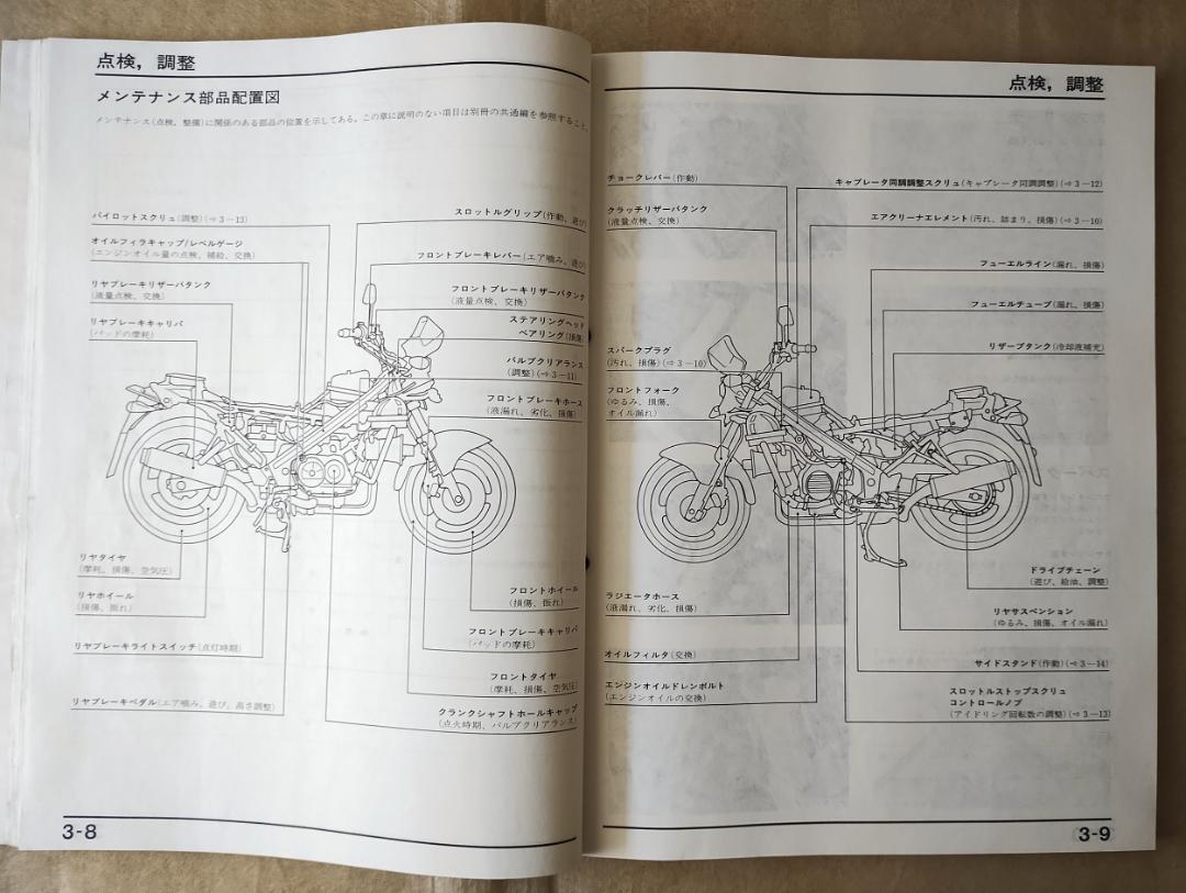 VFR750P HONDA サービスマニュアル
