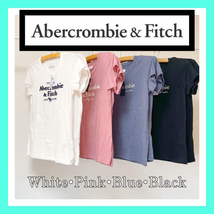 Abercrombie & Fitch プレミアムポリッシュ ロゴ 半袖 Tシャツ KIC_123-5029-00002-330_prod1.