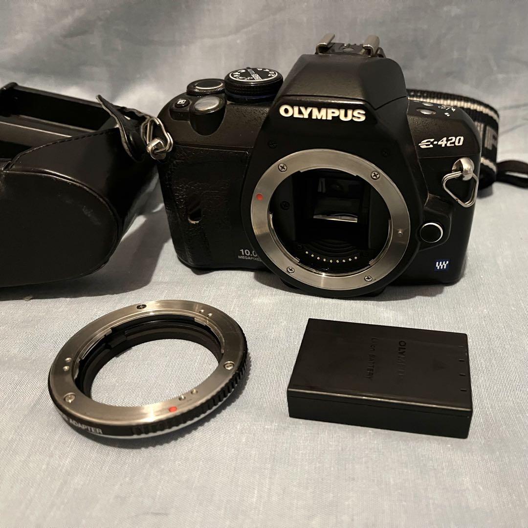訳あり　OLYMPUS E-420 デジタル一眼レフカメラ　液晶割れ
