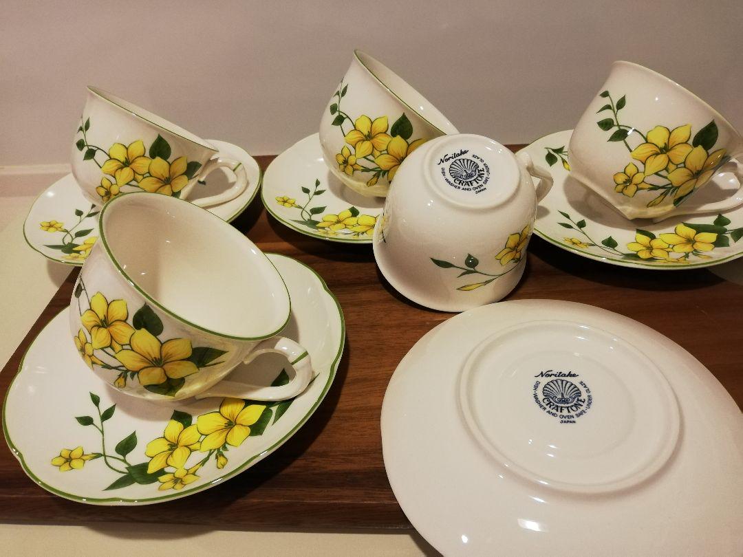 未使用◇レア◇ノリタケNoritake CRAFTONE カップ&ソーサー 5客 - メルカリ
