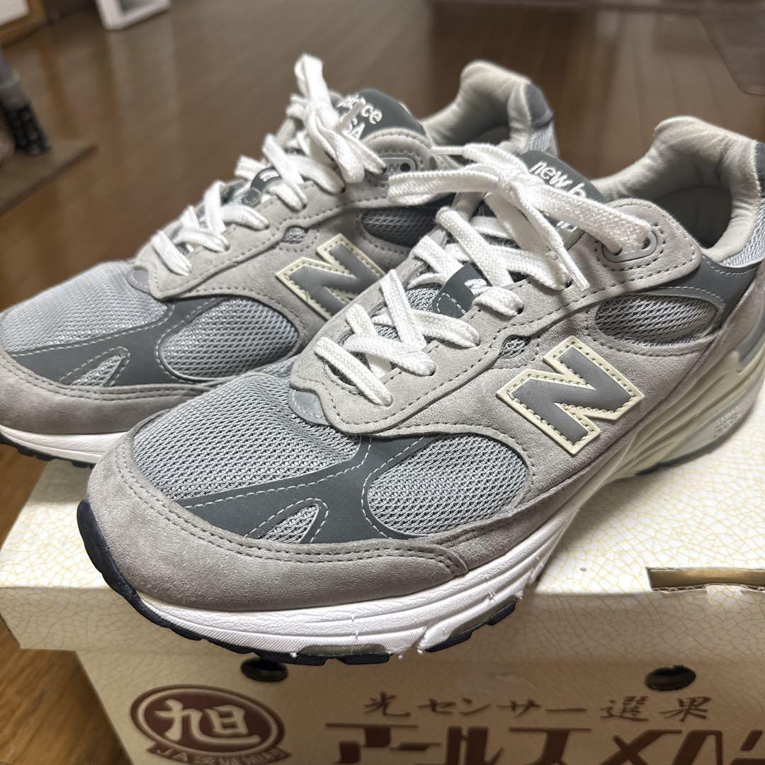 new balance 993 グレー USA製 - メルカリ