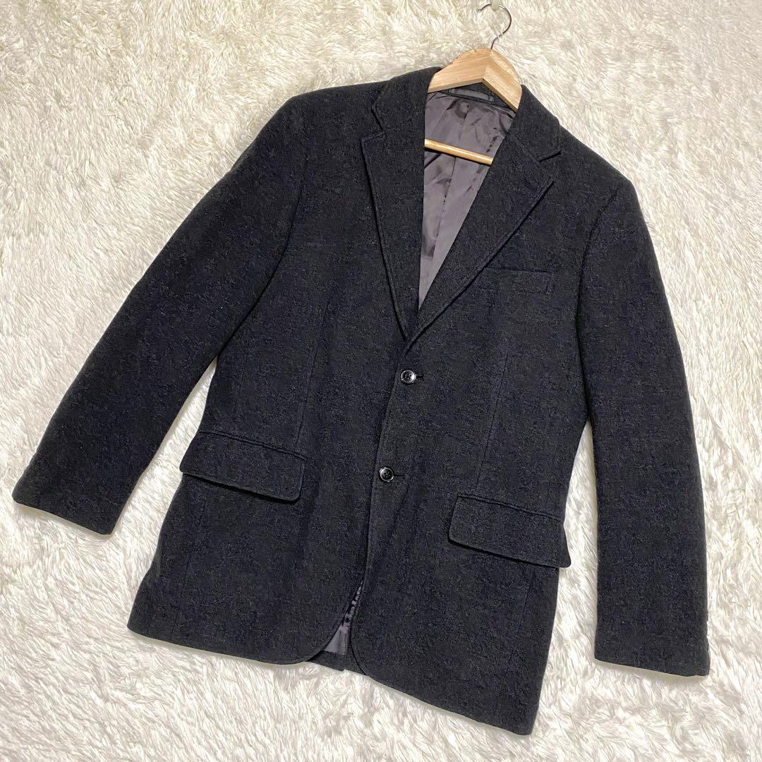 『UNIQLO』ユニクロ（Ｍ）カシミヤ ジャケット/前ボタン/ポケットあり/長袖
