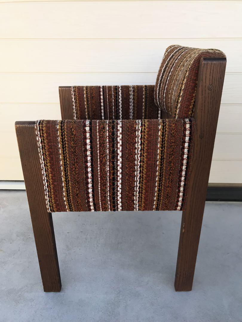 レトロ布張りダイニングチェア アメリカヴィンテージ家具
