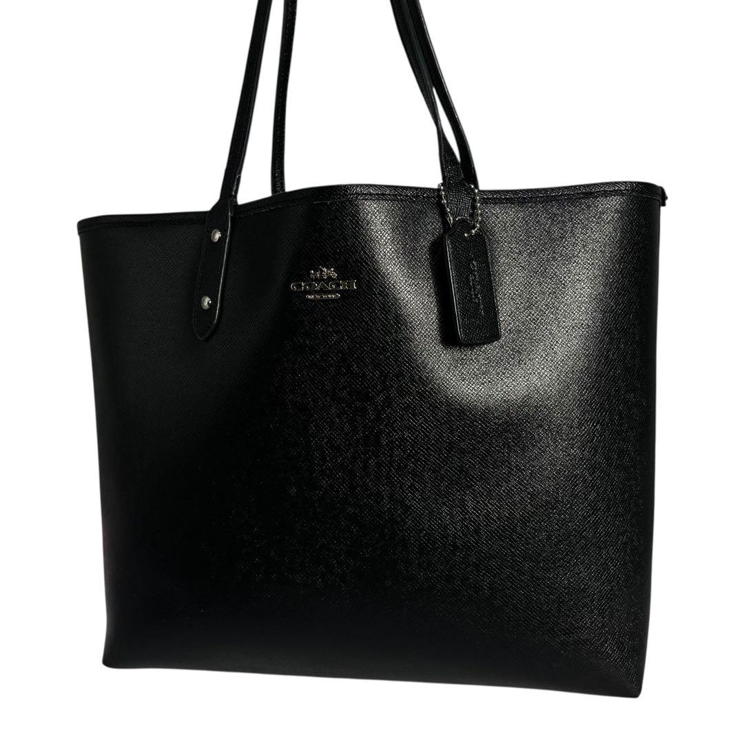 「新商品」に関するプレスリリース COACH メルカリ - #B-19 花柄 リバーシブル 黒 トートバッグ コーチ バッグ