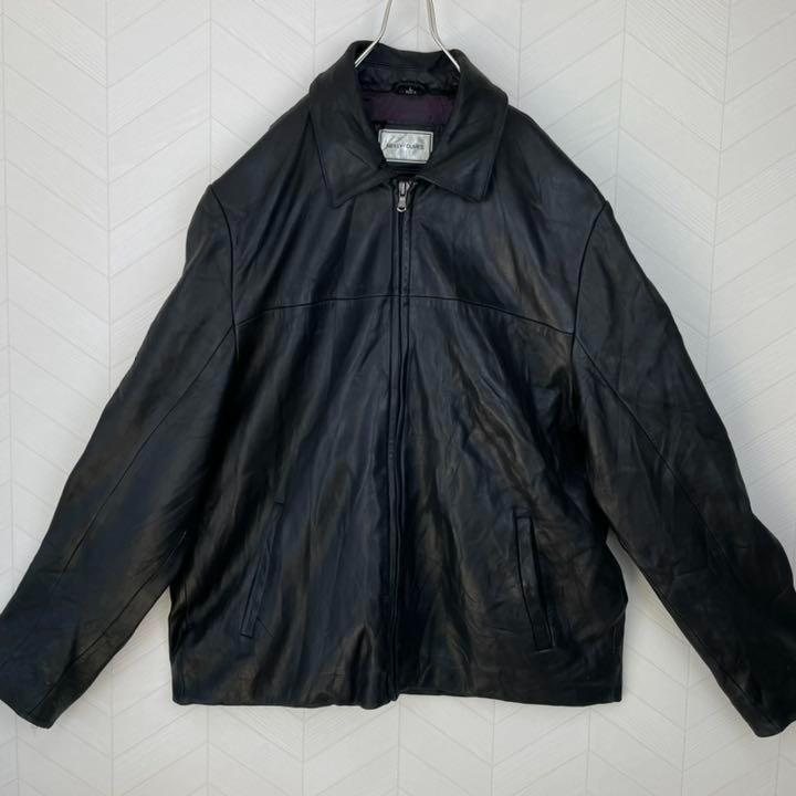 2022国産 USA古着 レザージャケット 革ジャン 襟付き オーバーサイズ 本革 ゆるダボ cD5TY-m29657005802 HOT100%新品