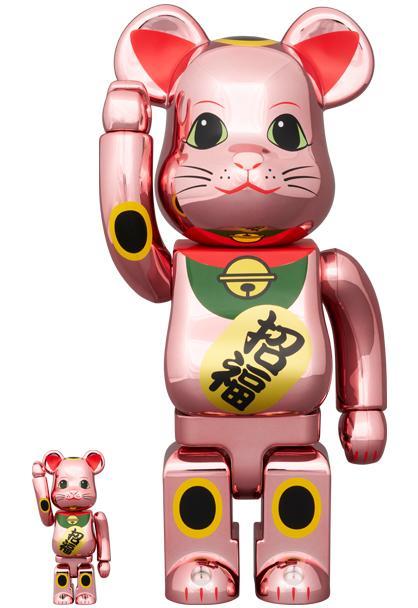 BE@RBRICK - 湘北の風 BE@RBRICK 招き猫 金運ダブル小判 桃金メッキ 400% BE@RBRICK 招き猫 金運 金メッキ 参 400％