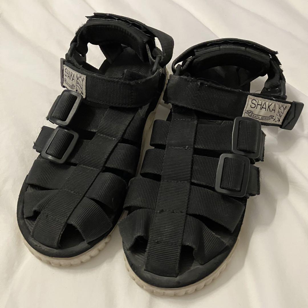 福袋 SHAKA ブラック メルカリ - 24.5 スポーツサンダル 靴