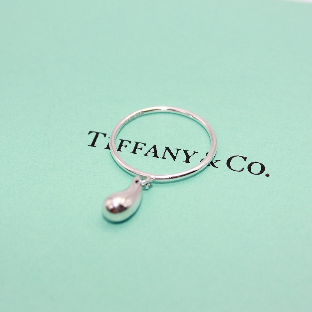 美品 Tiffany&Co. ティファニー ティアドロップ リング 指輪 13