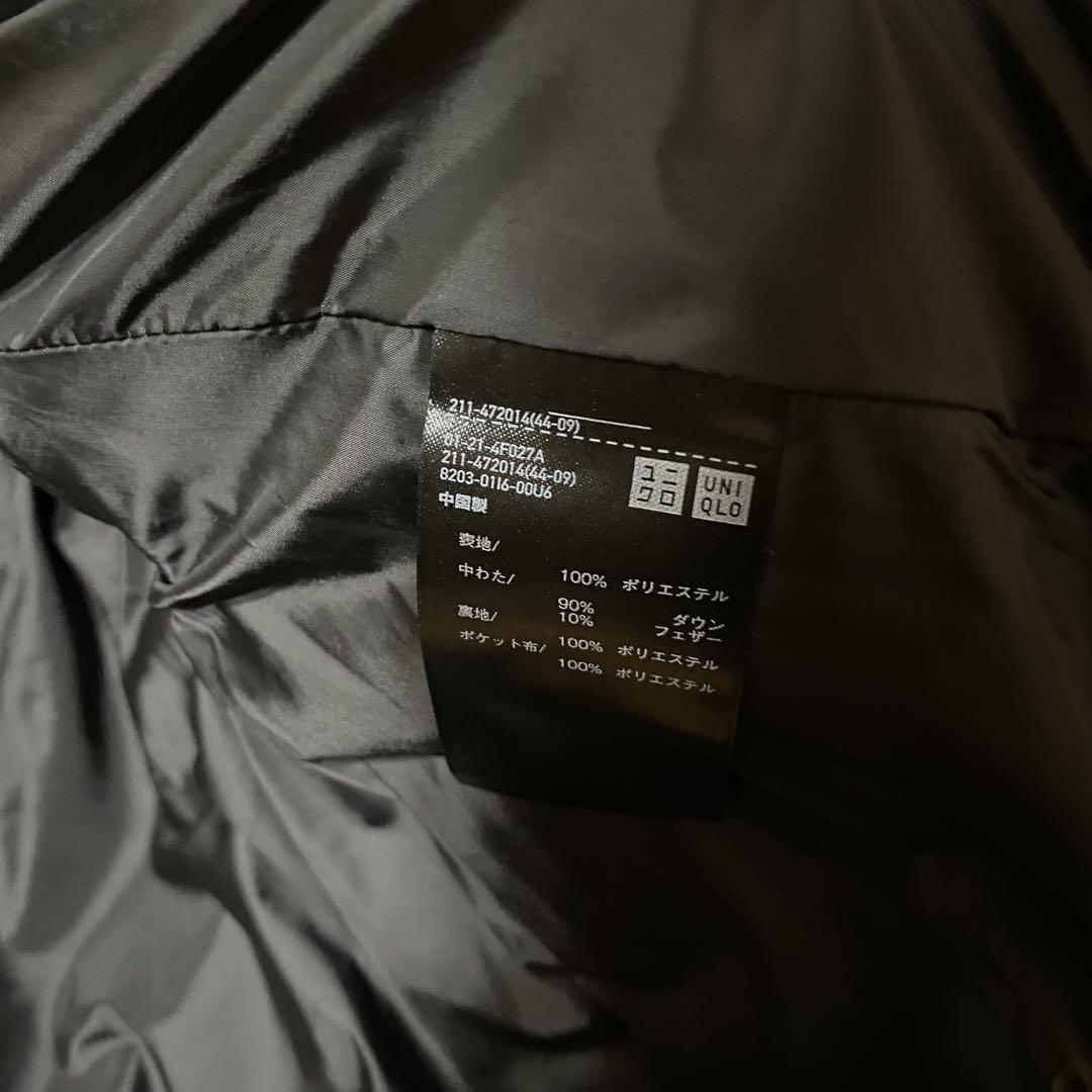 試着のみ　UNIQLO C ダウンクロップドベスト　ブラックS