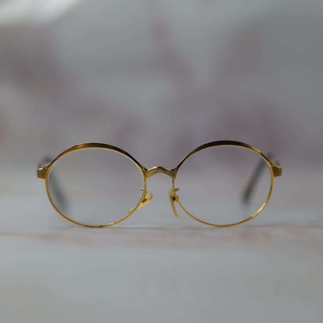 METZLER メッツラー 18K 刻印 高級 ヴィンテージ メガネ 貴重