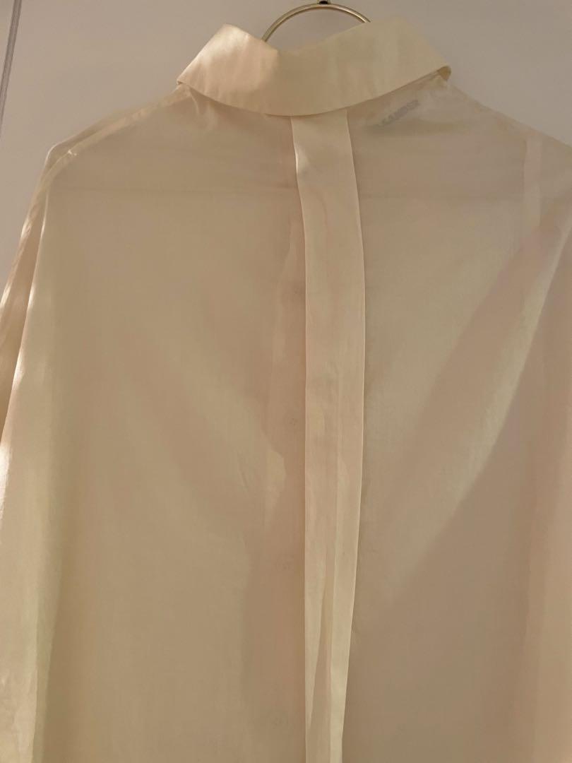 JIL SANDER オーガンジーオーバーサイズシャツ