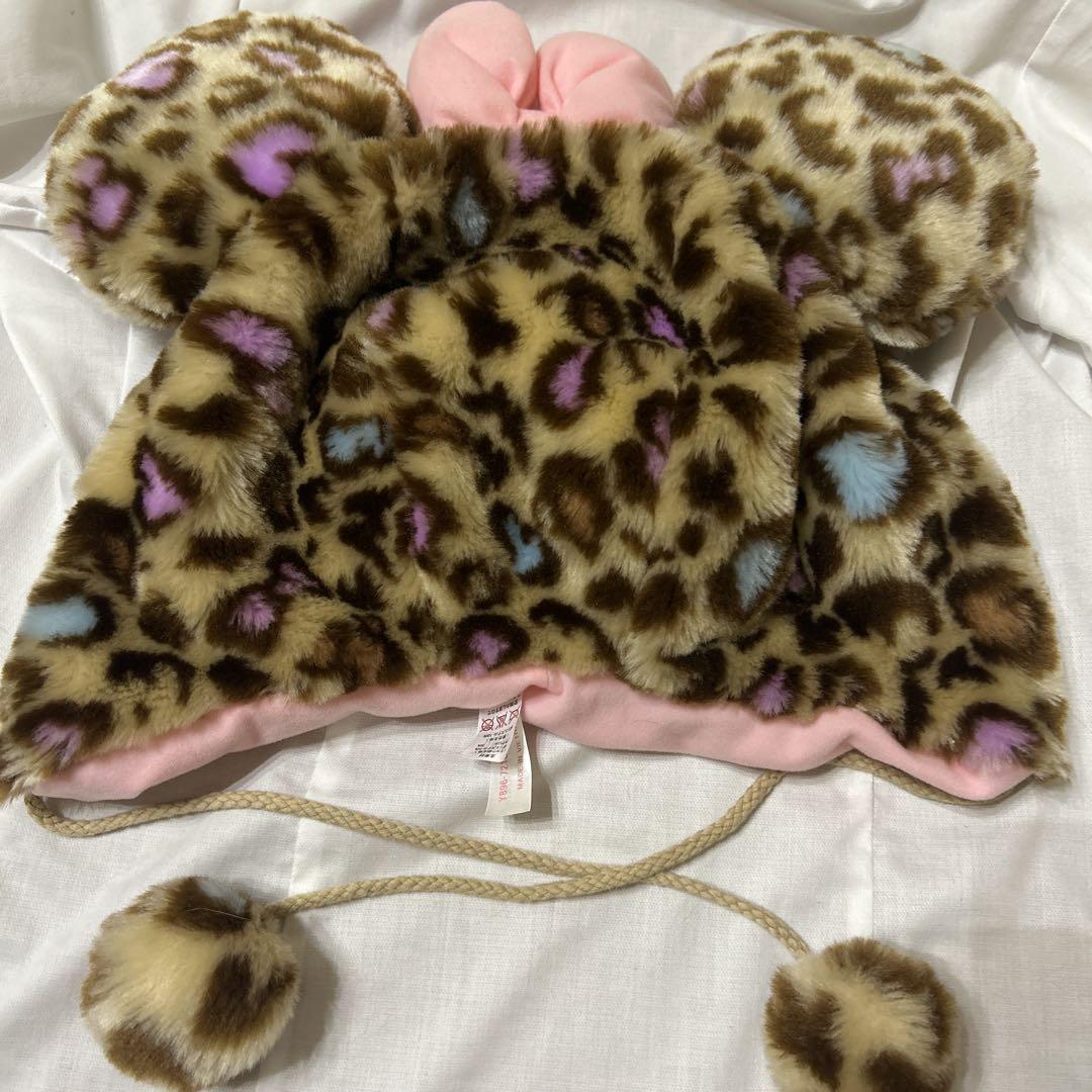 ディズニー ファンキャップ ミニー ヒョウ柄