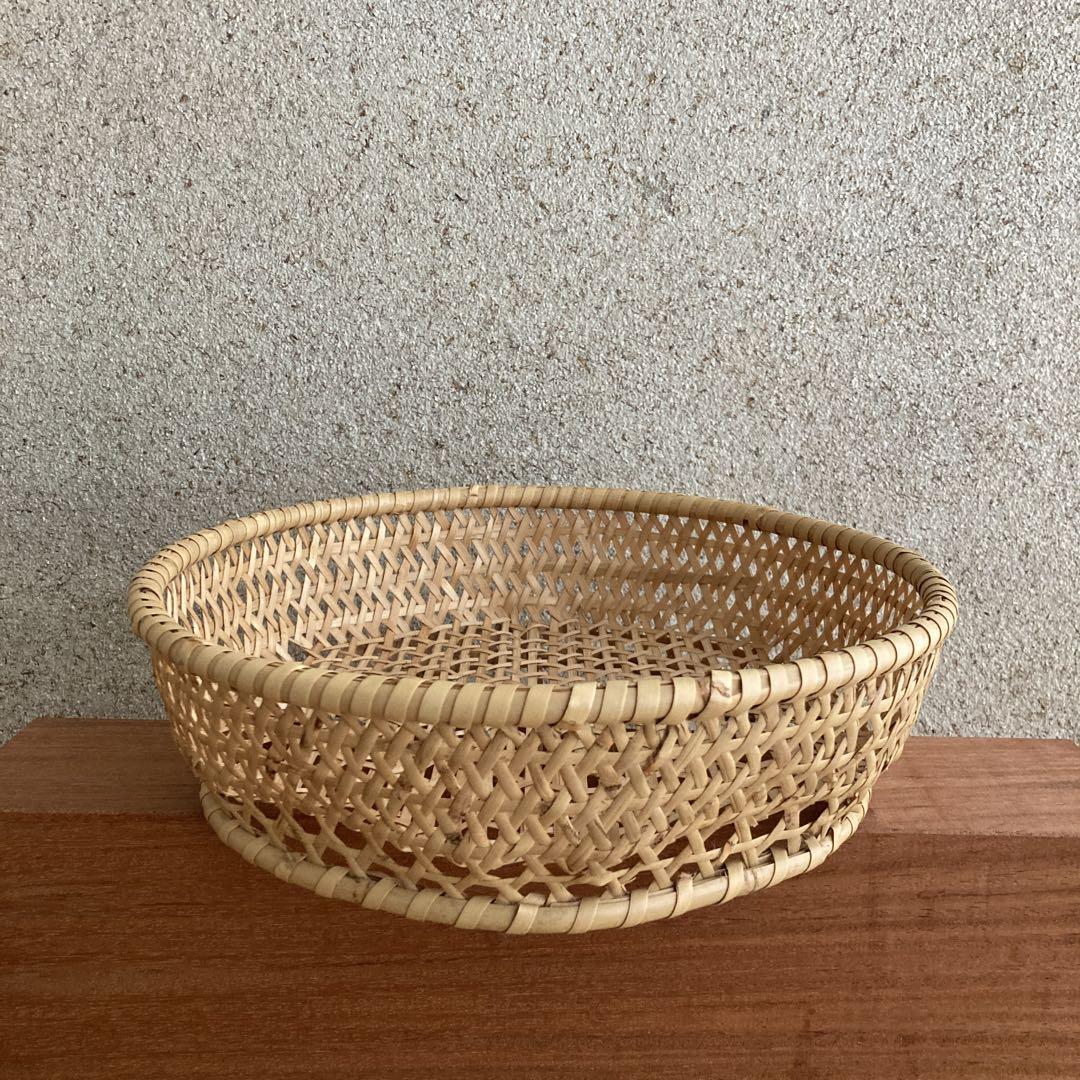 根曲竹　茶碗かご