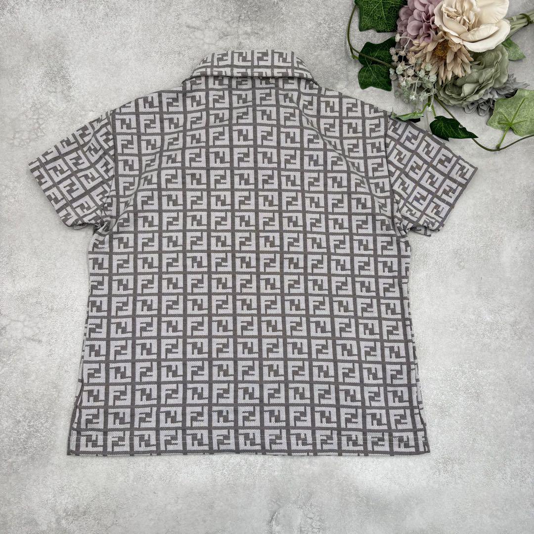 フェンディ　FENDI ポロシャツ　トップス　Tシャツ　ズッカ柄　イタリア製