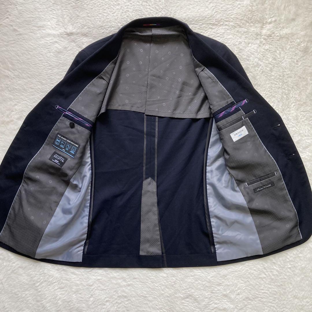 ✨極美品✨ オリヒカ　2パンツ　ソロテックス　A6　セットアップスーツ　濃紺　L