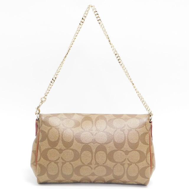 最も優遇 COACH 美品 コーチ F34615 茶 チェーンバッグ ショルダーバッグ バッグ