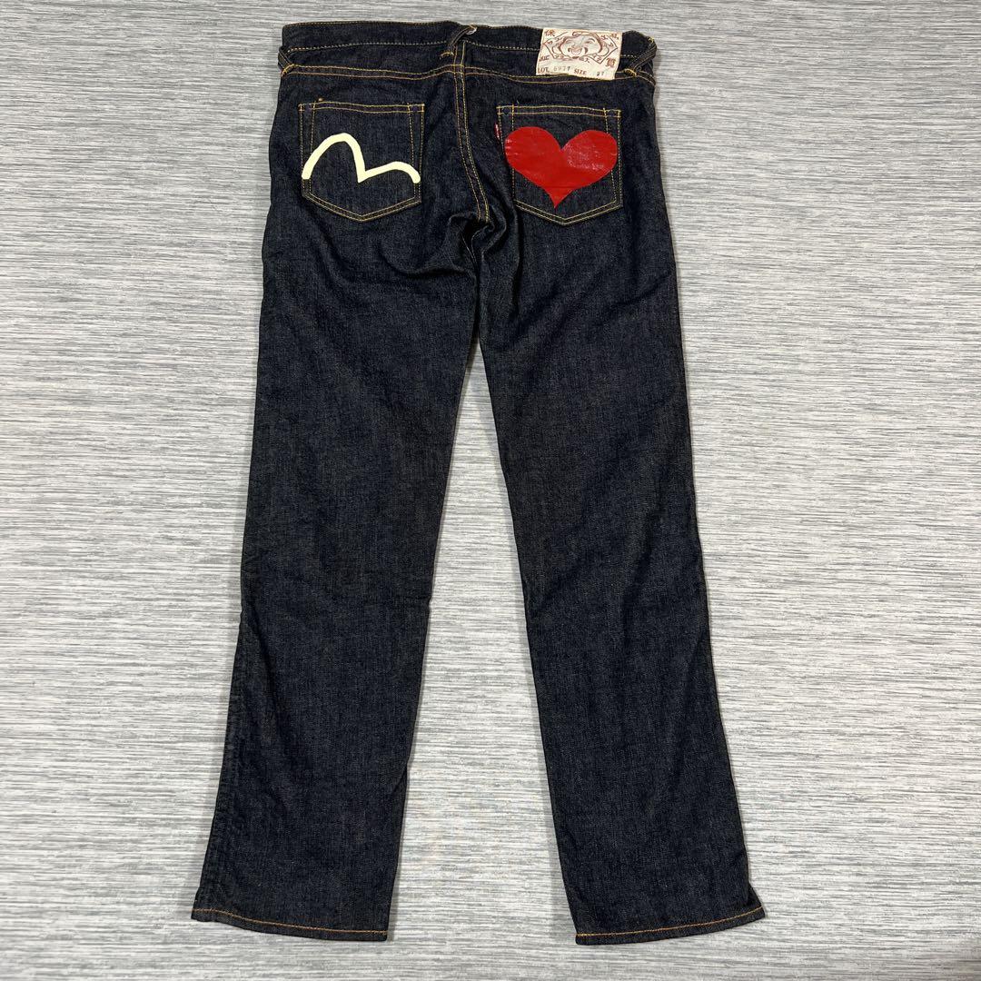 【値下げ】 カモメ エヴィス EVISU ハート 5977 デニムパンツ パンツ