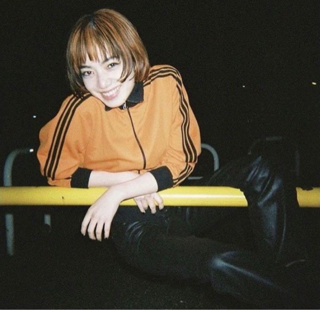 極美品】1970〜80s adidas トラックジャケット 5号 オレンジ 極美品】1970〜80s adidas トラックジャケット 5号 オレンジ