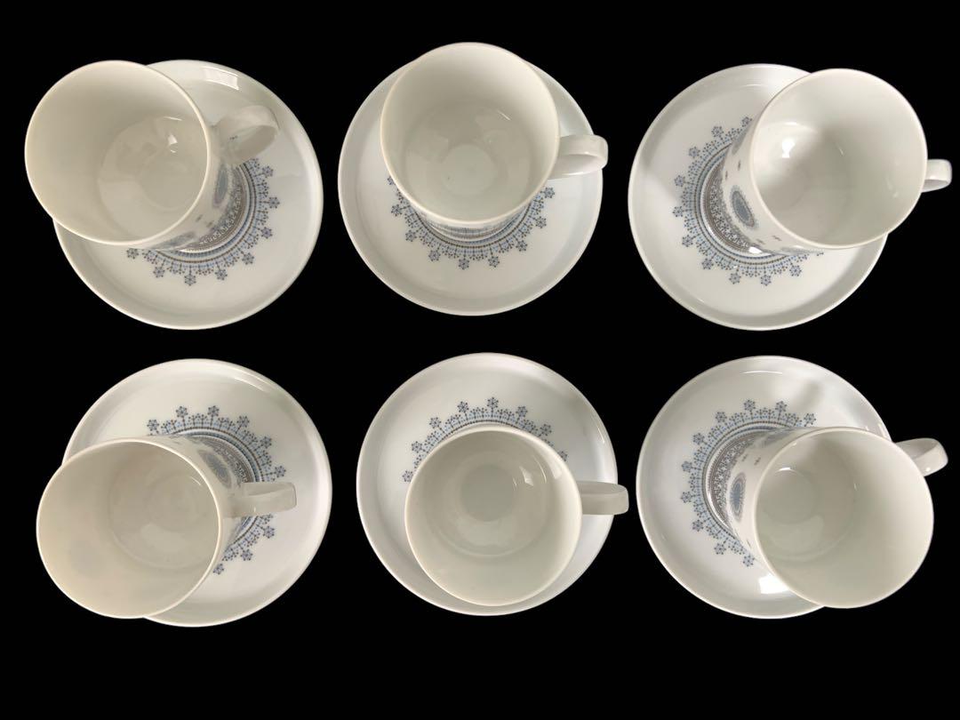 ☆未使用 ローゼンタール 雪の結晶 デミタスカップ 6客 コーヒーセット 画像2