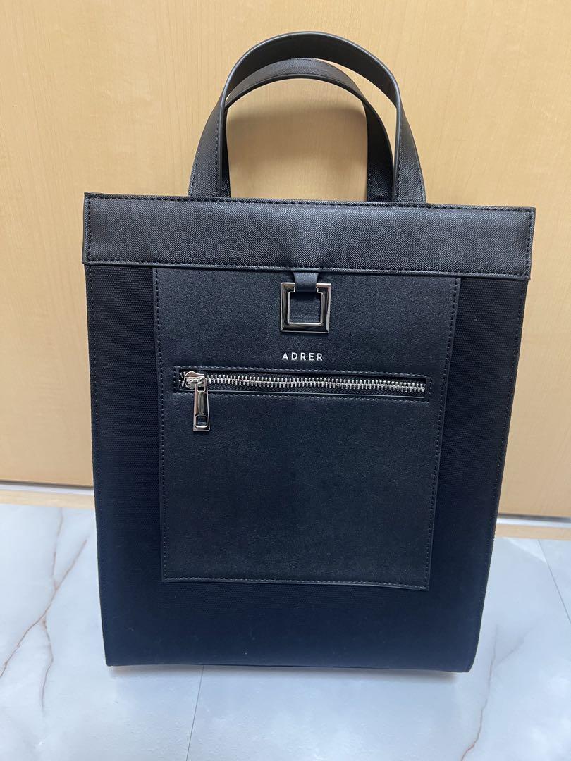 ADRER ブラック トートバッグ ADRER ブラック トートバック - バッグクラシック
