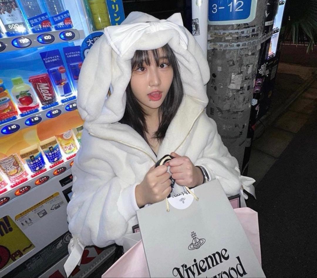 リズリサ うさ耳ファーブルゾン ホワイト m32 リズリサ うさ耳ファーブルゾン ホワイト m32