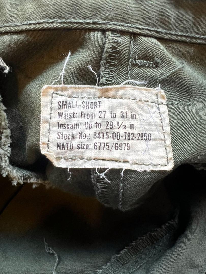 78年 US ARMY 米軍実物 M-65カーゴパンツ Small Short