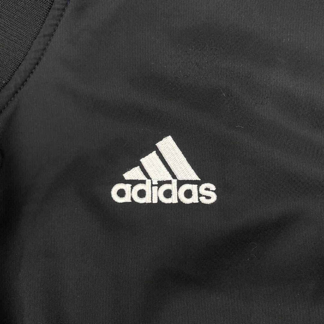 00's adidas GOLF ロゴ刺繍3ライン 袖着脱可 古着プルジャケット 00's adidas GOLF ロゴ刺繍3ライン 袖着脱可 古着プルジャケット