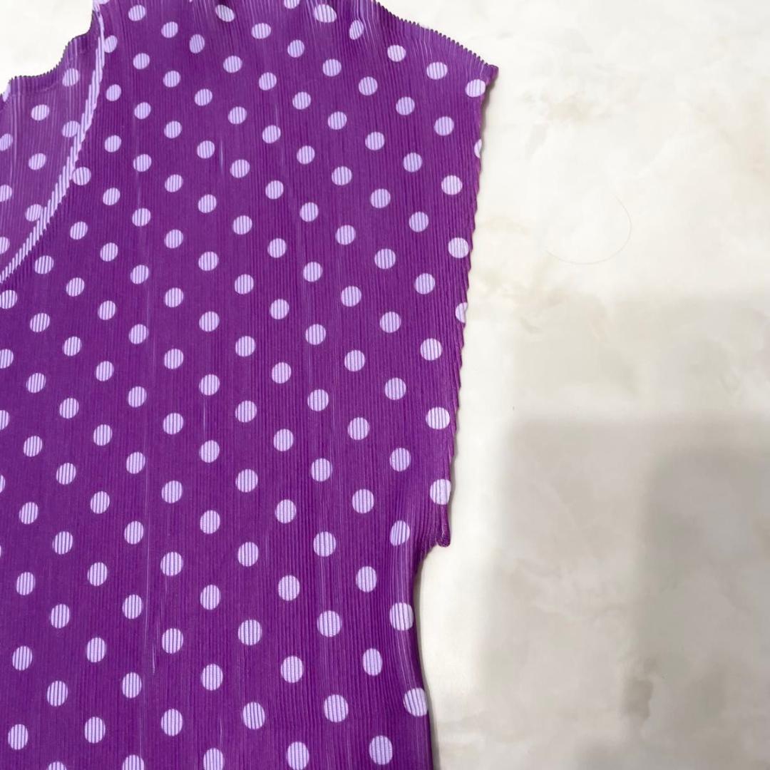 【極美品】プリーツプリーズ カットソー Tシャツ パープル サイズ3 L 【極美品】プリーツプリーズ カットソー Tシャツ パープル サイズ3 L