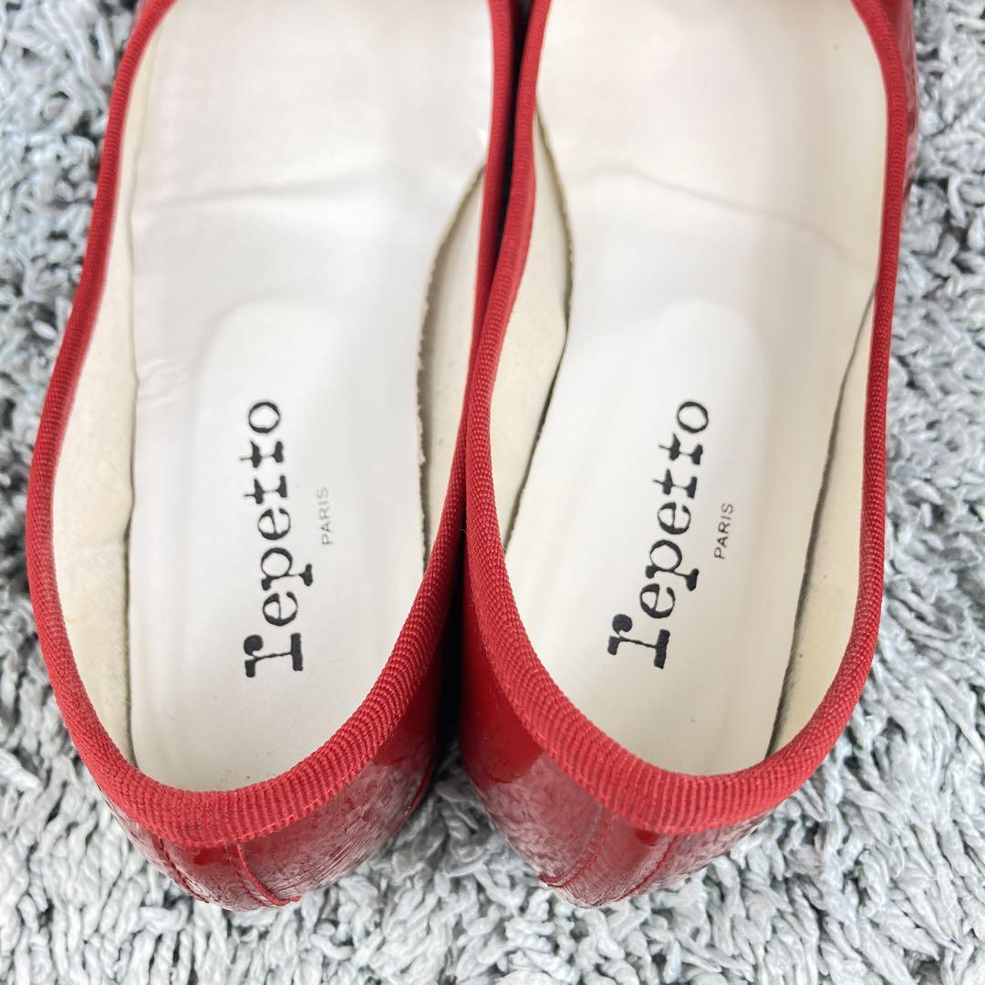 ✨良品✨レペット　カミーユ　レッド　repetto 赤 バレエ