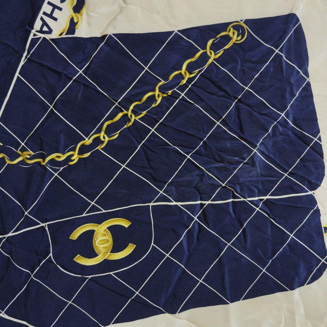 ✿正規CHANELシャネル マトラッセ柄シルク100大判スカーフ✿
