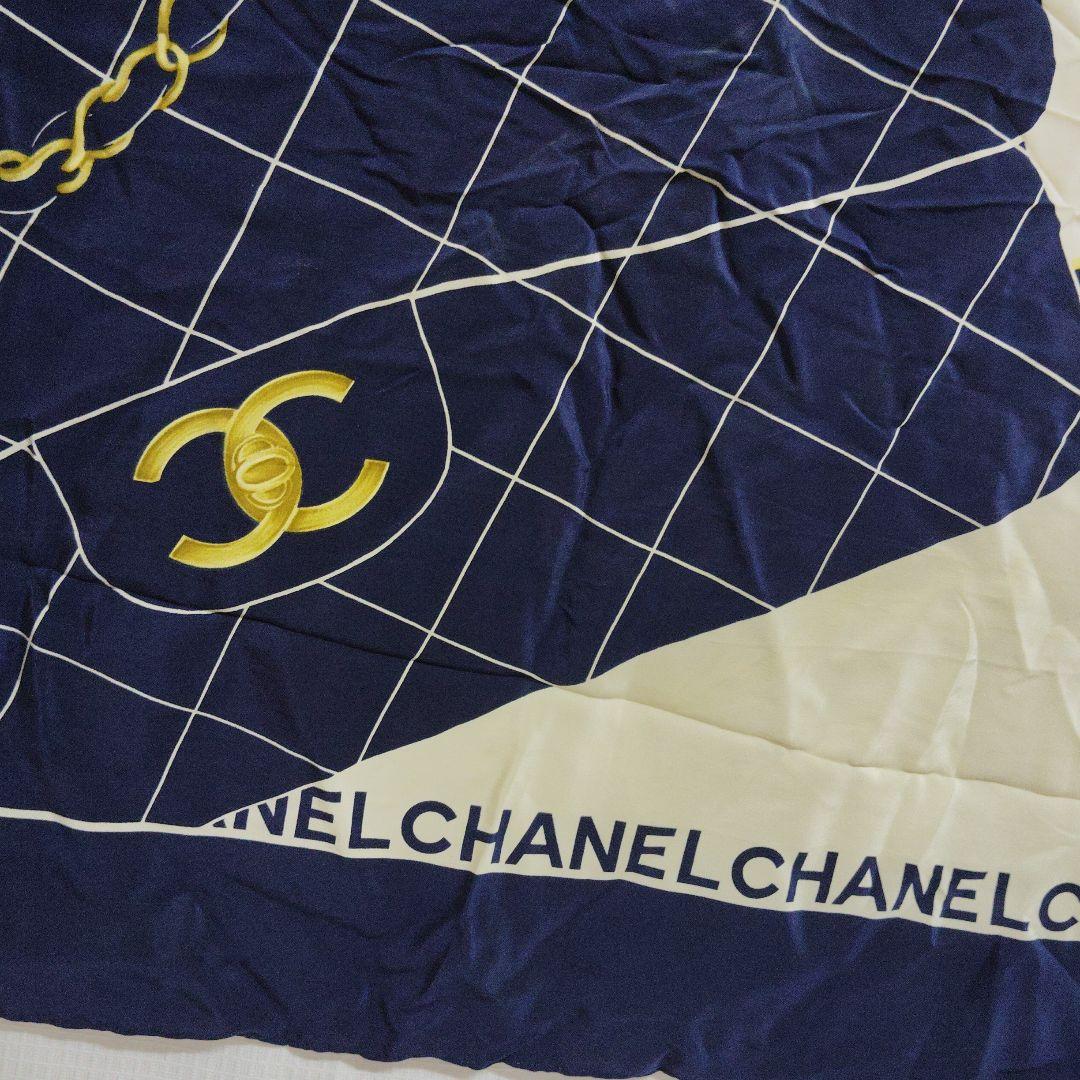 ✿正規CHANELシャネル マトラッセ柄シルク100大判スカーフ✿