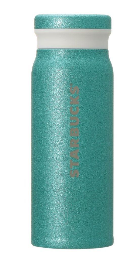 スターバックス☆ステンレスボトルグリッター ターコイズ 488ml