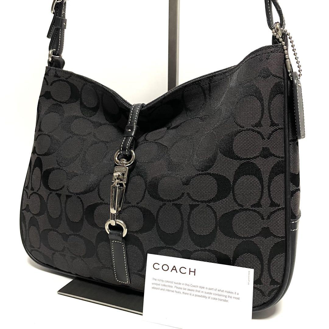 ✨極美品✨COACH シグネチャー キャンバス×レザー ワンショルダーバッグ