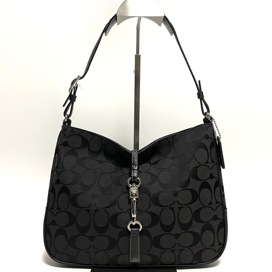✨極美品✨COACH シグネチャー キャンバス×レザー ワンショルダーバッグ