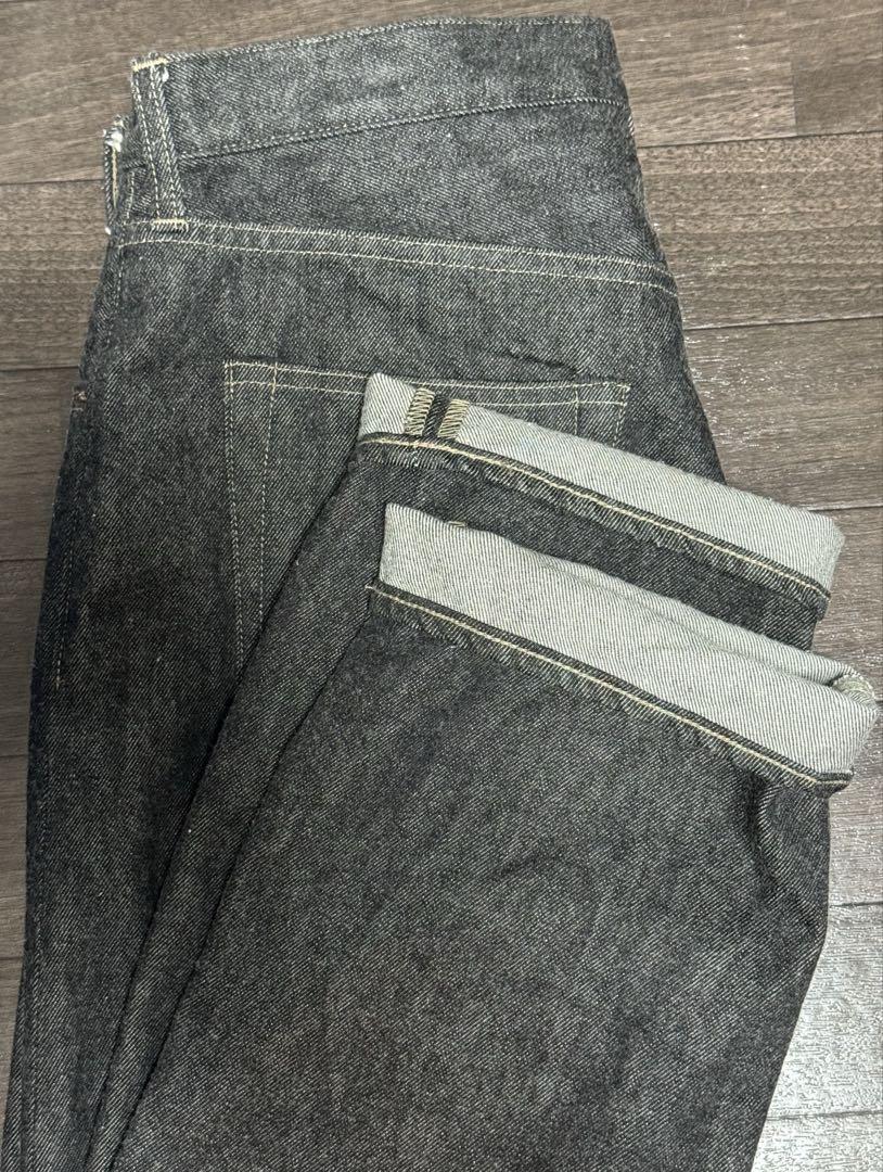 A.PRESSE BLACK WASHED DENIM PANTS タグあり
