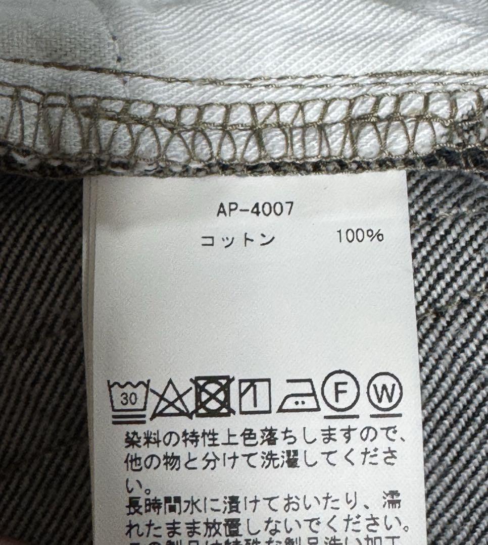 A.PRESSE BLACK WASHED DENIM PANTS タグあり